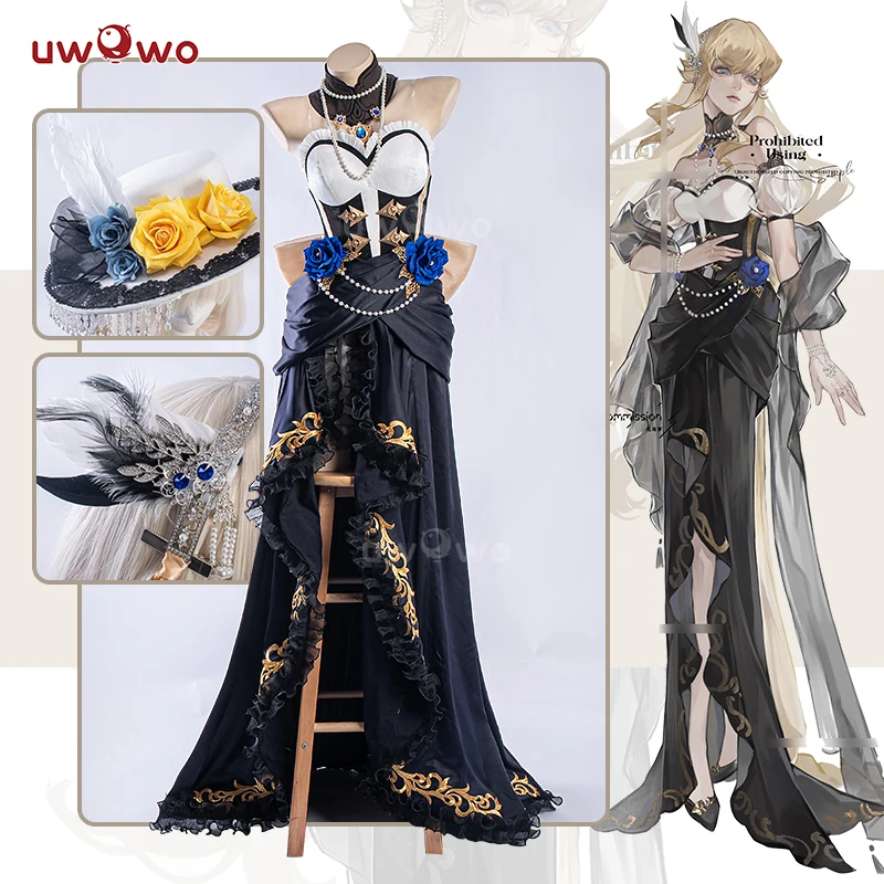 

PRE SALE UWOWO Navia Cosplay Game Genshin Impact Fanart Navia Gown Dress Cosplay Costume Halloween Costume