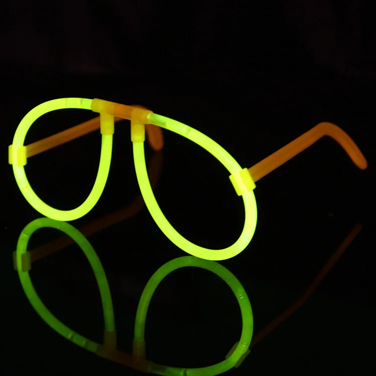 Fluorescent Stick Ordinary Glasses Precision Packaging Disposable Creative Party Toys Diy Fun Assembly Luminous Glasses Props