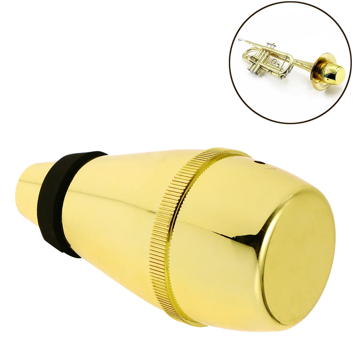 Surdina for Trumpet Trompete Study Mute Practice Golden Wear-resistant Waterproof