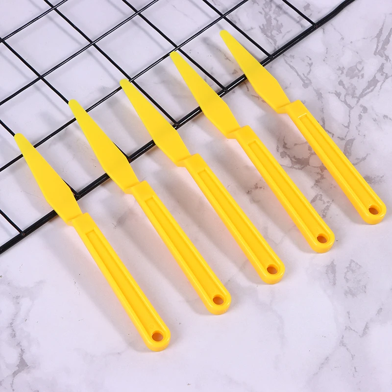 5Pcs Car Window Tint Tools Plastic Wrap Shank Gasket Squeegee Long Handle Micro Squeegee Car Tinting Wrap Tool Corner Scraper