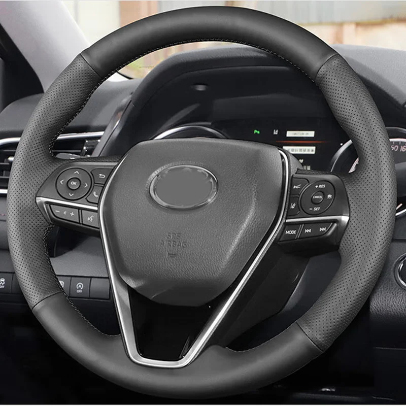 

Удобная черная кожаная Фотосессия на заказ для Toyota Camry 2018-2019 Avalon 2019 RAV4 2019 Corolla 2019-2020