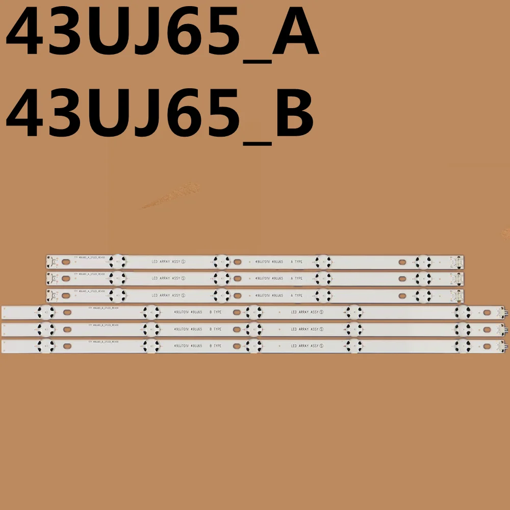 LED Backlight Strip For 49UJ630V 49LJ614V 49UJ634V 49UJ670 49UJ651V 49UJ670V 1 49UJ701V 7Y 49LJ61 49LH61 49UJ65_A B HC490DUN-ABS
