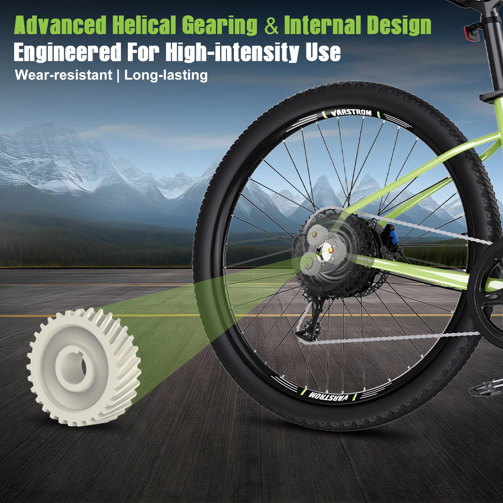 [3Day Delivery Hub Motor kit 750W 500W 48V Rear Cassette Powerful Varstrom 125XVH Electric Bicycle Conversion Disc Brake V-brake