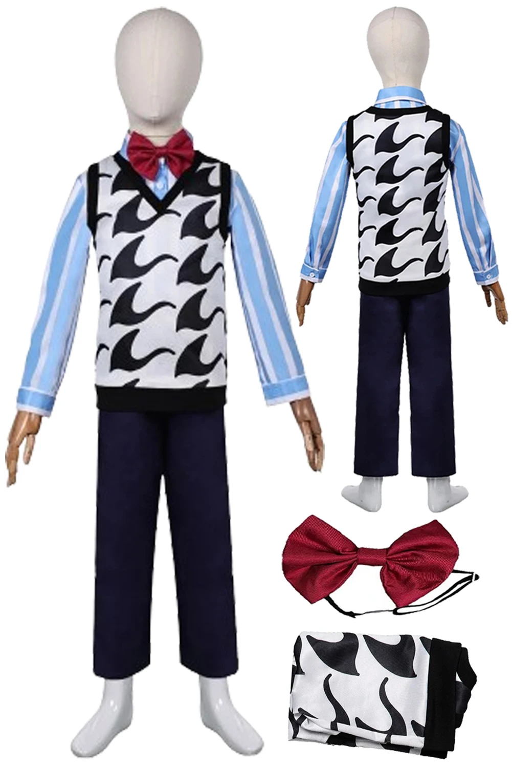 Kids Boys Fear Cosplay Fantasia Costume 2024 Cartoon Movie Insides Brain Team Costume Child Boy Disguise Halloween Children Suit