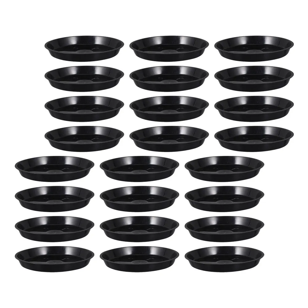 

25 Pcs Pot Trays Gardening Potted Indoor Flowerpot Potted Plant Trays Bases Plant Pot Plates Durable Plastic Anti Aging