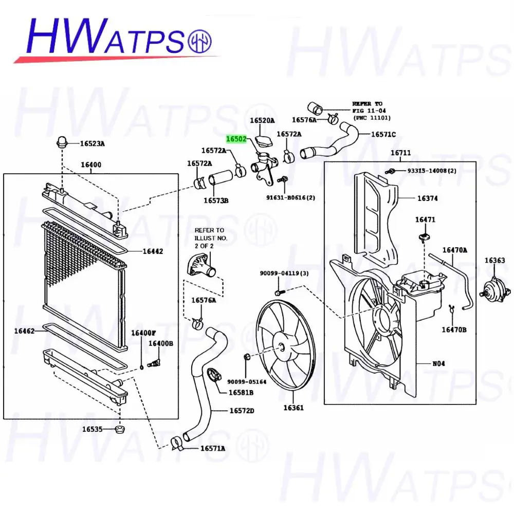 16502 23010 Coolant Filler Neck Assembly For Toyota Belta Ractis ist Yaris Vitz 2002-2016 16502-23010 1650223010 16502-0Q010