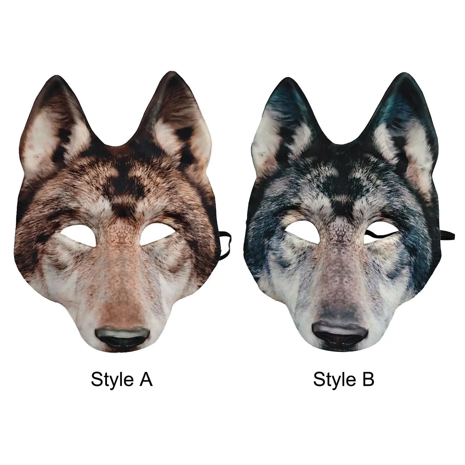 Wolf Head Mask Breathable Practical Novelty Mask for Cosplay Party Carnival image 2