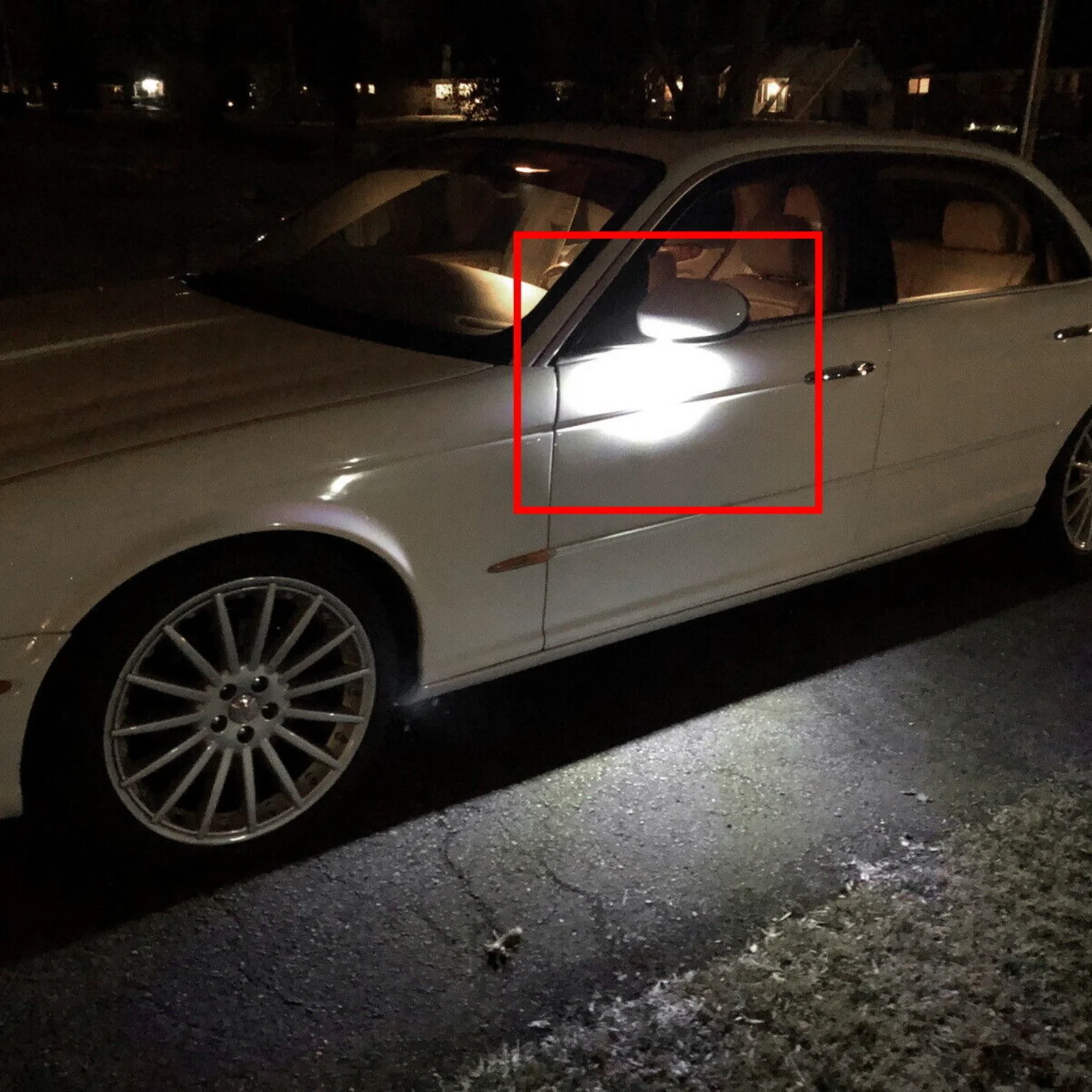 LED Side Under Mirror Puddle Light Lamps For Jaguar XE X760 XF X260 XJ X350 X351 view 6