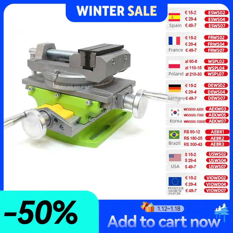 ALLSOME 2 в 1, прецизионные тиски для фрезерного сверления, поворотный базовый стол, рабочий стол из алюминиевого сплава