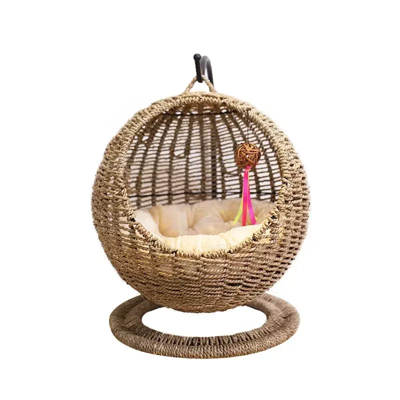 Hanging type hanging nest pet cat round semi-closed open type washable care hanging basket