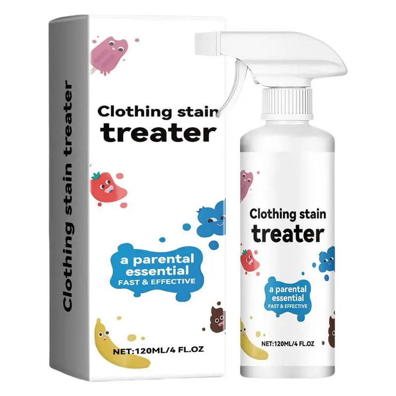 Fabric Stain Remover Portable Stain Treater For Laundry 120ml Fabric Oil Remover Travel Size Clothing Stain Remover For Clothes