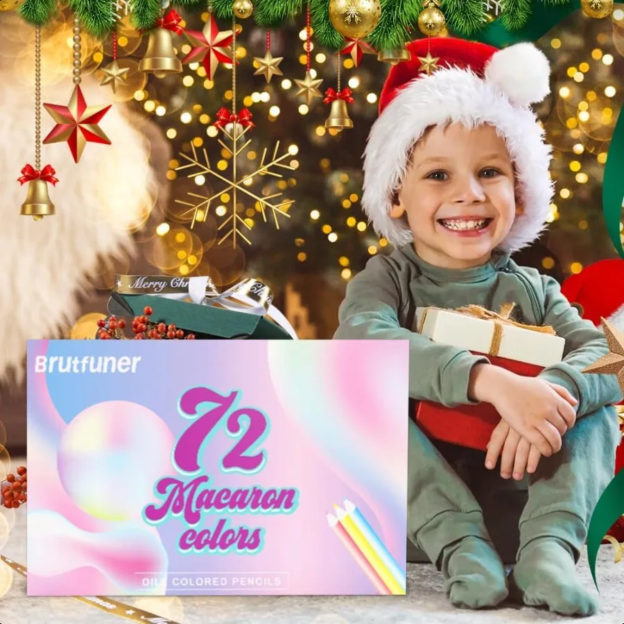 مجموعة أقلام رصاص ملونة باستيل مكونة من 72 أون، ألوان أرون أساسية ناعمة للبالغين، كتب تلوين للمبتدئين، رسم تظليل المزج