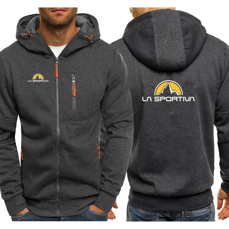 Fashion Men's La Sportiva Hoodie Casual Hoodies Pullovers Sweatshirts Men's Top Zipper Hoodies Sweatshirt Male Top