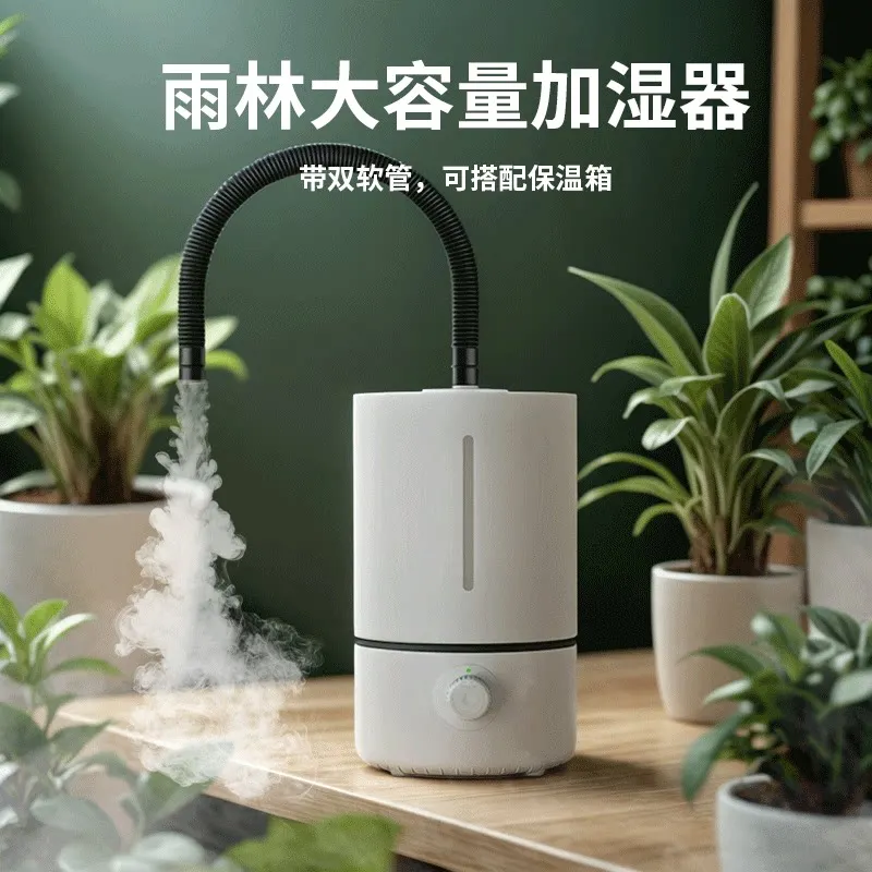 For Desktop Humidifier 4L Ultrasonic Air Atomizer with Hose Quiet for Home Top Fill