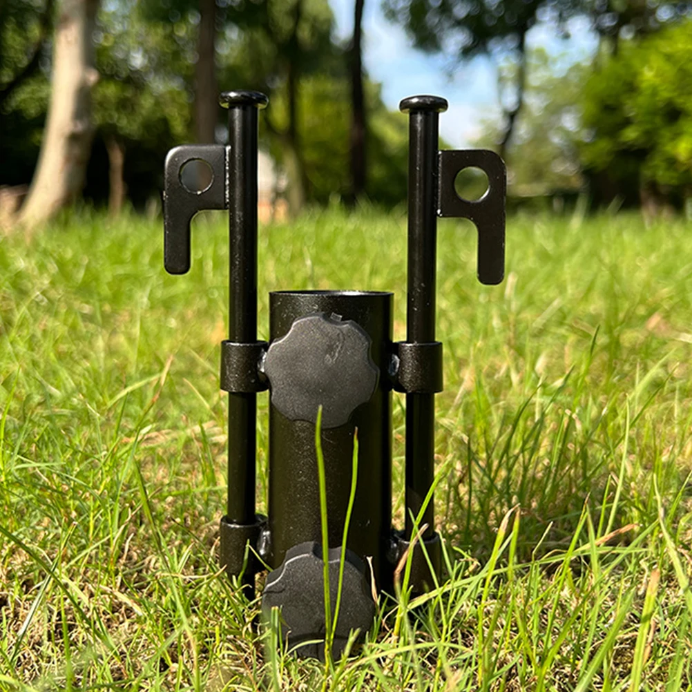 

Tent Poles Camping Umbrella Base Sturdy Holder Rod Fixing Stand Portable Small Size Easy Install Carry Canopy Awnings Travel