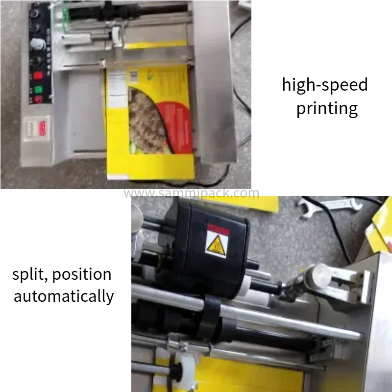 Máquina automática de marcado de sellos con fecha de acero inoxidable de escritorio, máquina de estampado de fuentes, máquina de codificación de cartón, impresora de codificación