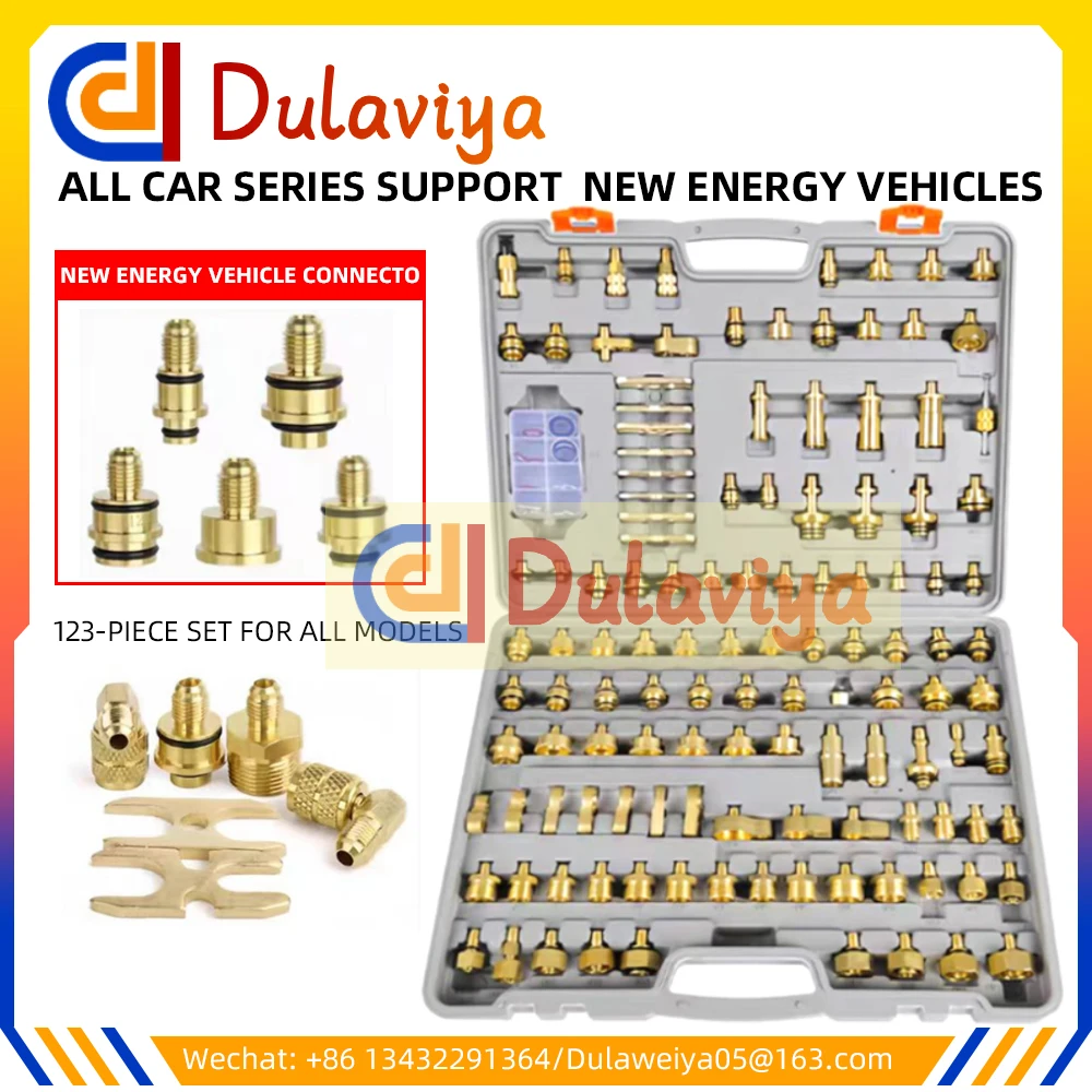 

Auto Air Conditioning Leak Detection Tool For Engineering Truck Pipeline Leak Detection 123PCS Auto Repair Tools