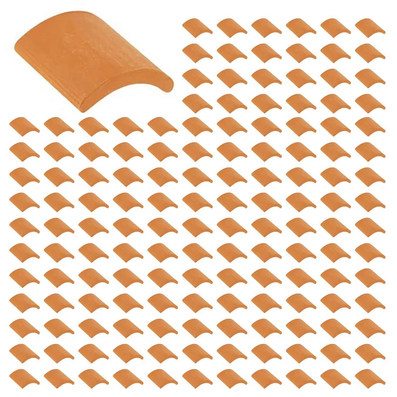 AS96-1000 pezzi di piastrelle per tetto, set di costruzione di modelli, piastrelle in miniatura rosse per la decorazione del giardino della cucina del paesaggio fai da te