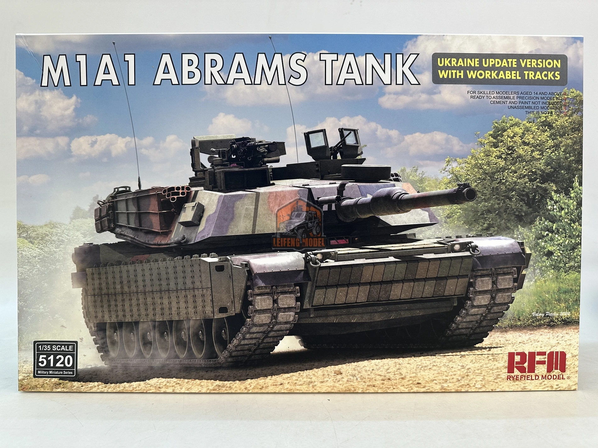 Rye field modell rfm RM-5120 1/35 m1a1 abrams haupt kampfpanzer ukraine version