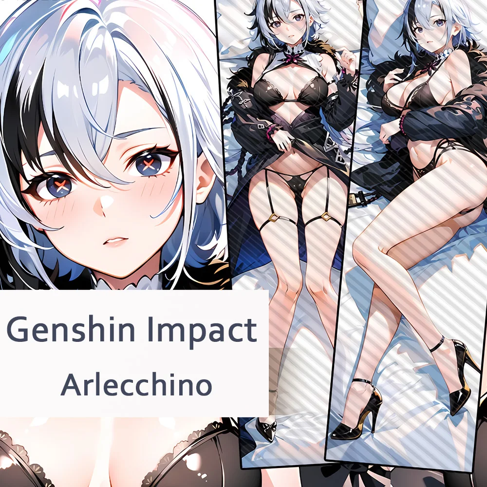 

Genshin Impact Arlecchino Dakimakura 2WAY Hing Body Case Anime Otaku Pillow Cushion Cover Xmas Gifts