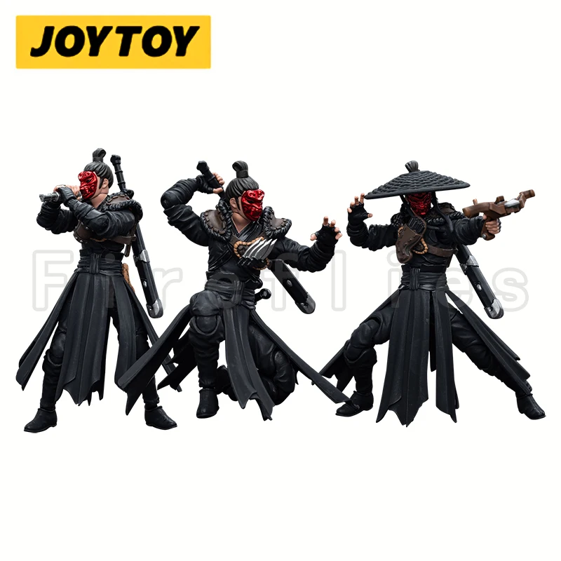 1/18 JOYTOY 3.75 Action Figure (3PCS/SET) Dark Source Jianghu Ghost Gate Assassin Anime Model Free Shipping