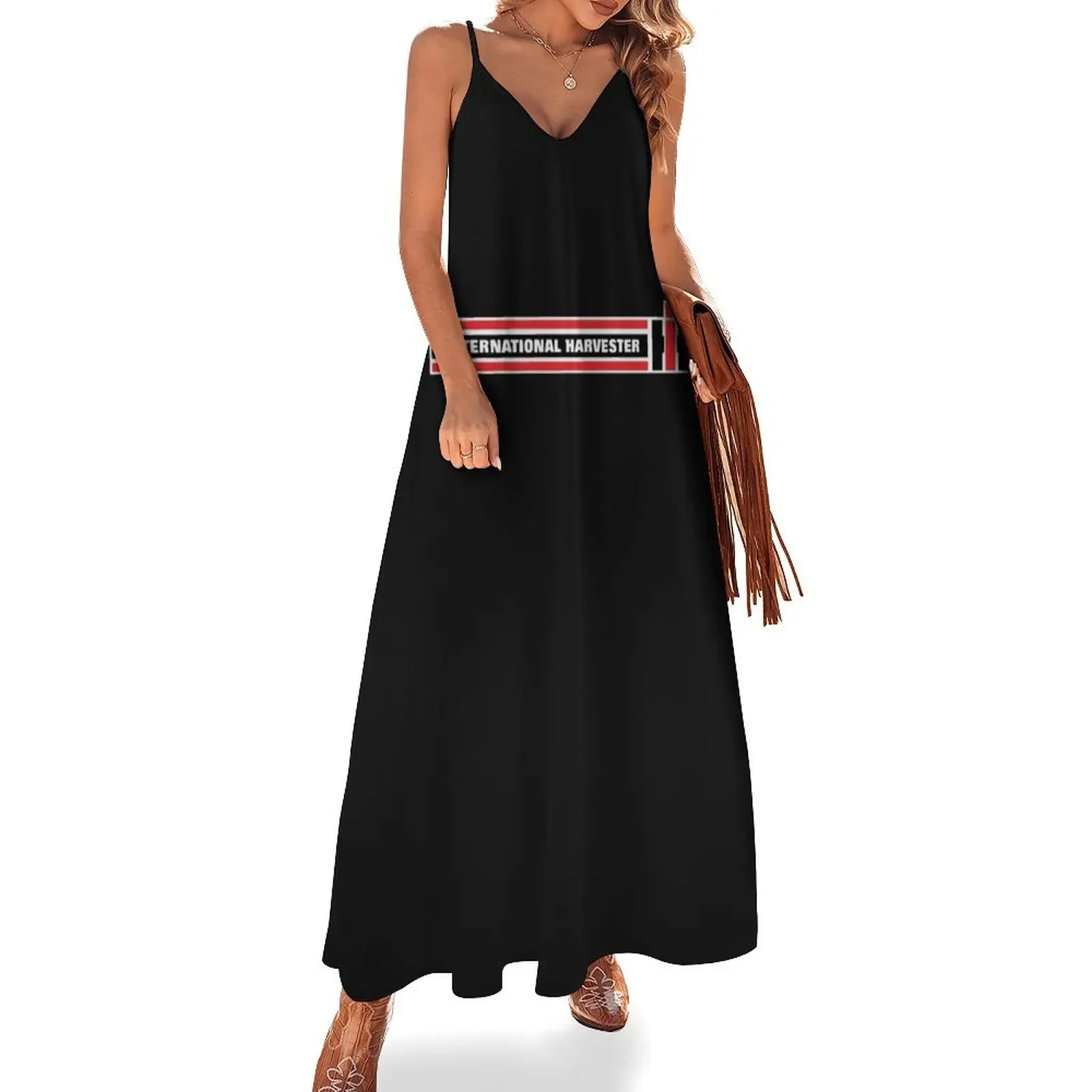 INTERNATIONAL HARVESTER STRIPES LOGO Classic T Shirt Sleeveless Dress dresses women summer 2025 luxury dresses