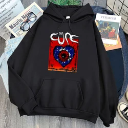 The Cure Music Band Heavy Mental Hoodies Mens Casual Long Sleeve Cartoon Sweatshirts Hip Hop Gothic Style Streetwear Male Hoody