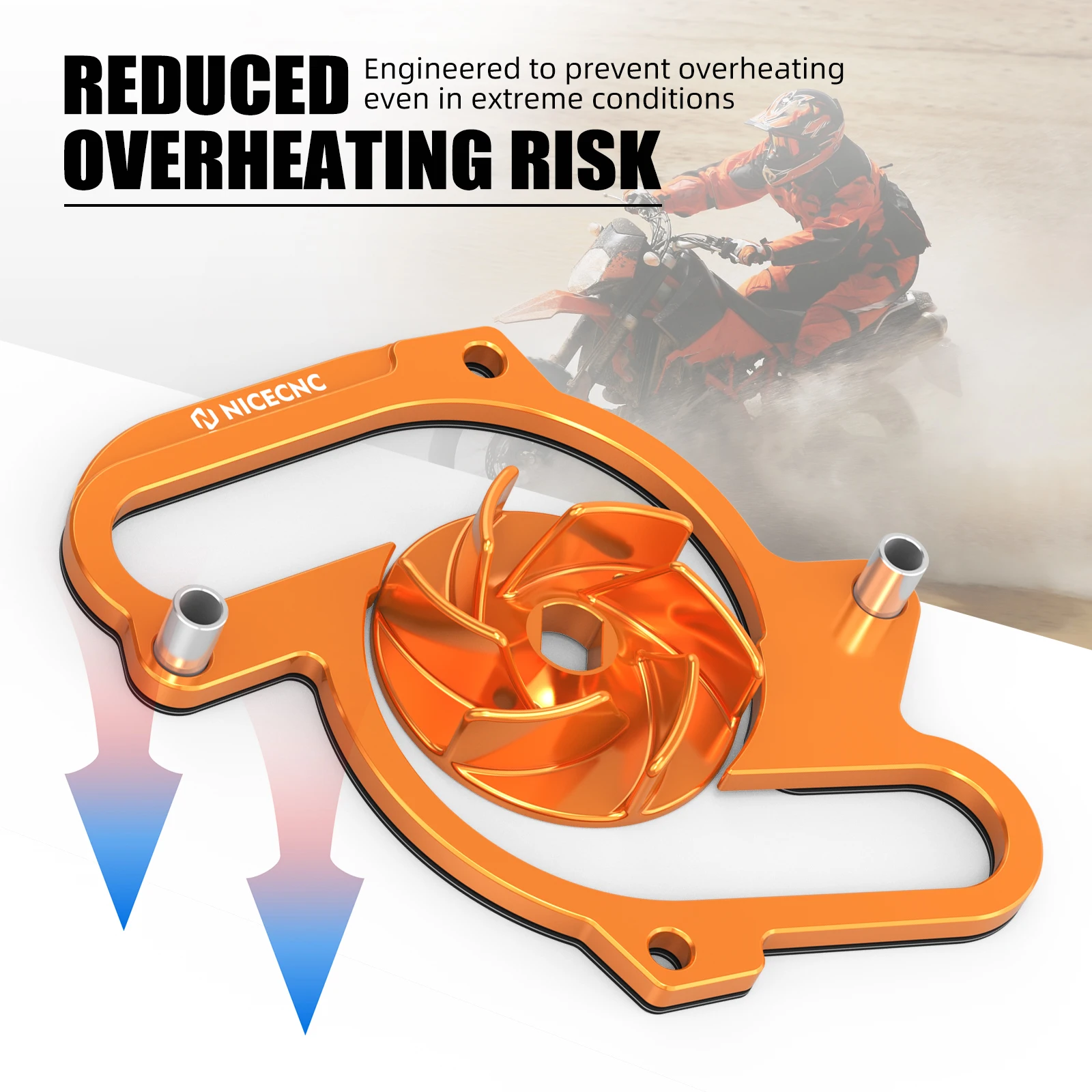 For KTM LC8 990 950 Adventure Water Pump Cooler Impeller Spacer for KTM 950 Super Enduro R 950 Supermoto 990 SMT SMR Super Duke view 3