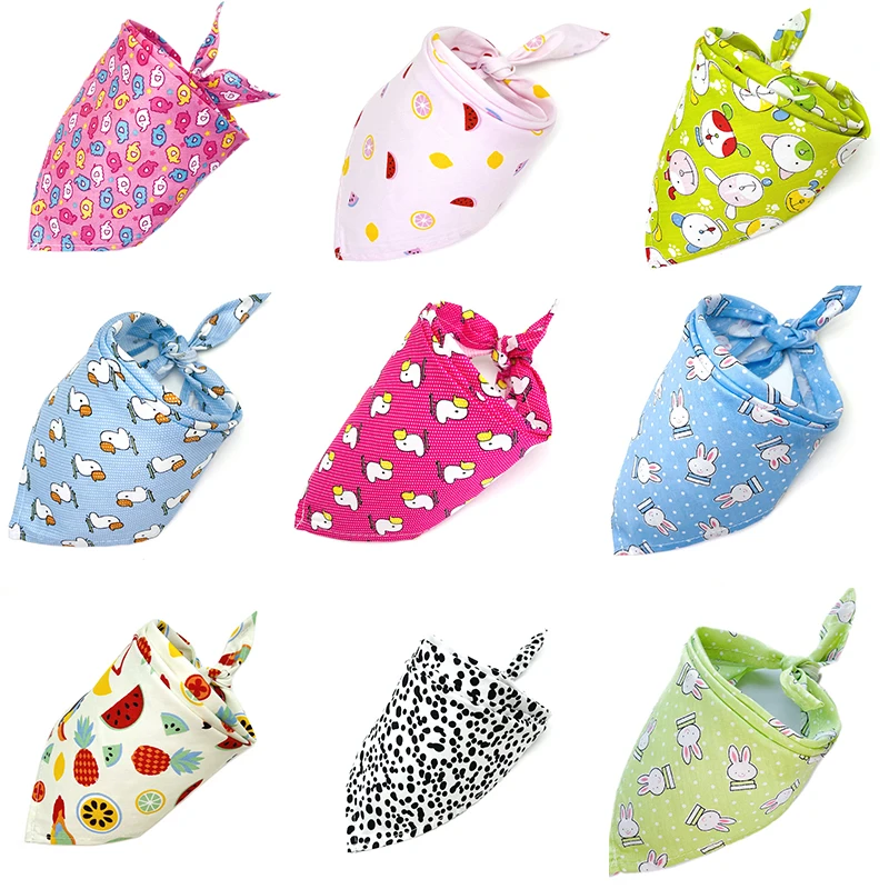 30/50pcs Dog Bandana Bulk For Small Middle Large Dog Dog Scarf Handkerchief Pet Cat Dog Accessories Bandanas For Dogs