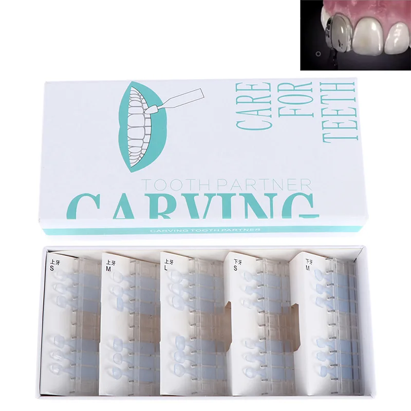 Dental Filling Mould Fit Composite Resin Light Cure Anterior Front Veneers Teeth Dentist Material Tooth Whitening Tool Dentisty