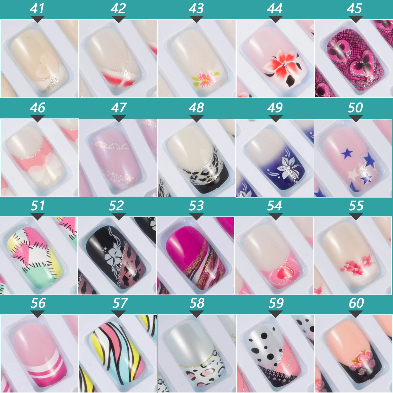 24 Teile/schachtel Nagel Klebstoff Enthalten Presse auf Falsche Nail art Tipps Platz Gefälschte Nagel Tipps Short Nail Sets Nagel Design acryl Nägel