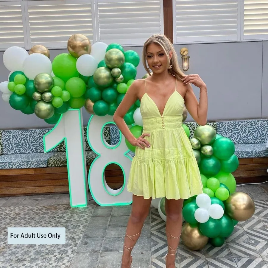 Palloncini verdi Set di palloncini verde scuro 50 pezzi Palloncini in lattice verde lime verde smeraldo con tonalità diverse da 12 pollici per uso adulto Onl