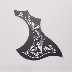 Self-adhesive Folk Acoustic Guitar Pickguard Bird Shape ABS Pick Guard Sticker Printed Pattern Guitar Accessories Scratch Plate