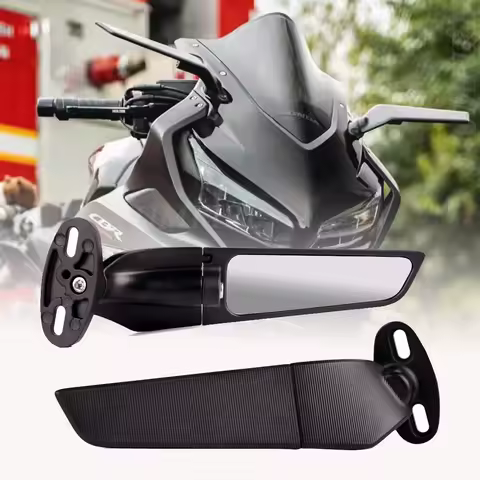 Motorcycle Wind Wing Adjustable Rotating Rearview Mirror For Honda CBR1000RR Ducati Panigale 1199s Yamaha GSXR YZF R125 ZX6R