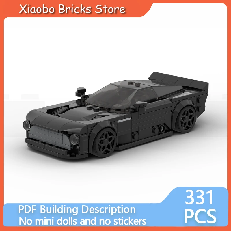 

Гоночная модель городского автомобиля MOC, конструктор из строительных блоков, черный спортивный автомобиль, модульная технология, подарки, праздничный набор для сборки, детские игрушки