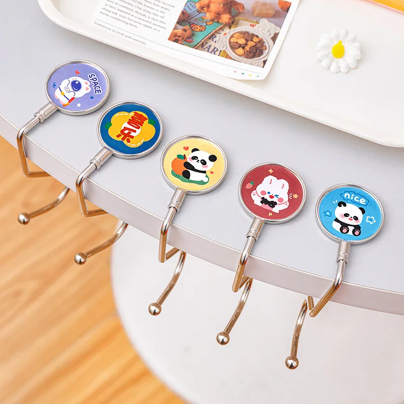 

Cartoon Desk Edge Hook, Student Classroom Hanging Backpack Hook, No Punching, Movable Storage Edge Hook, Portable