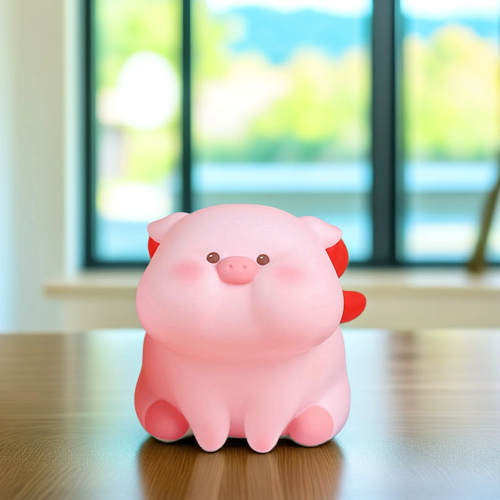 متوسط الفينيل حصالة على شكل حيوان لطيف عملة توفير وعاء للأطفال الفتيات سطح المكتب الزخرفية حصالة هدية عيد ميلاد حامل النقود على شكل خنزير