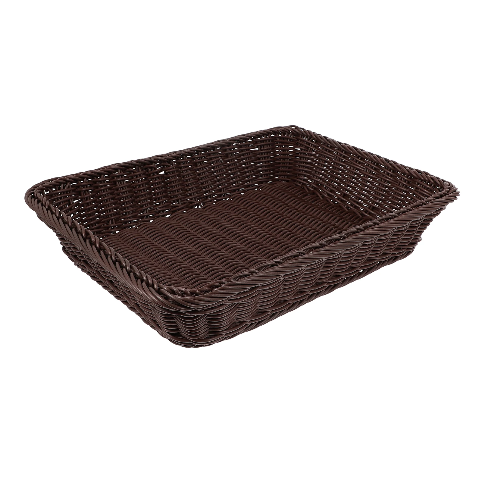 

Stylish Plastic Rattan Storage Basket Retro Decoration Ideal for Storing Moon Cakes Fruits