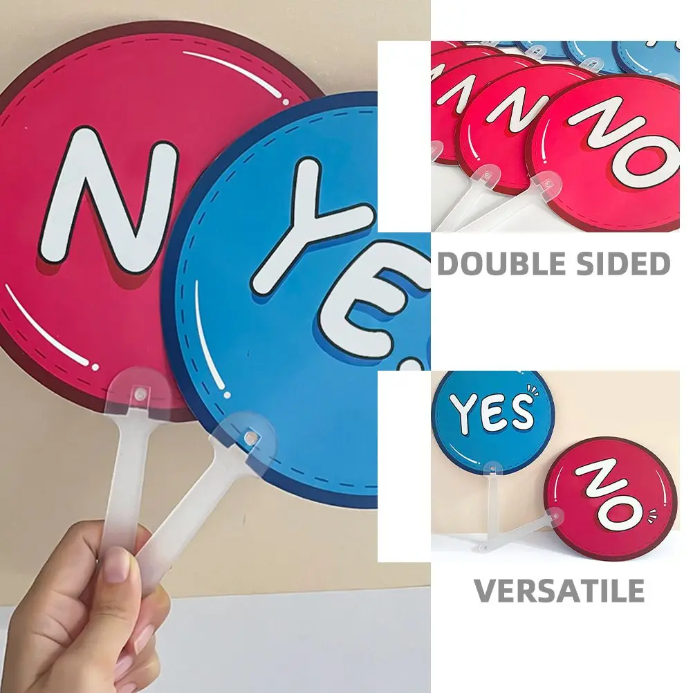 10 Pcs Opponent Sign Plastic Voting Paddles Students Teaching Aids Classroom Management Tools Yes No Polling Student