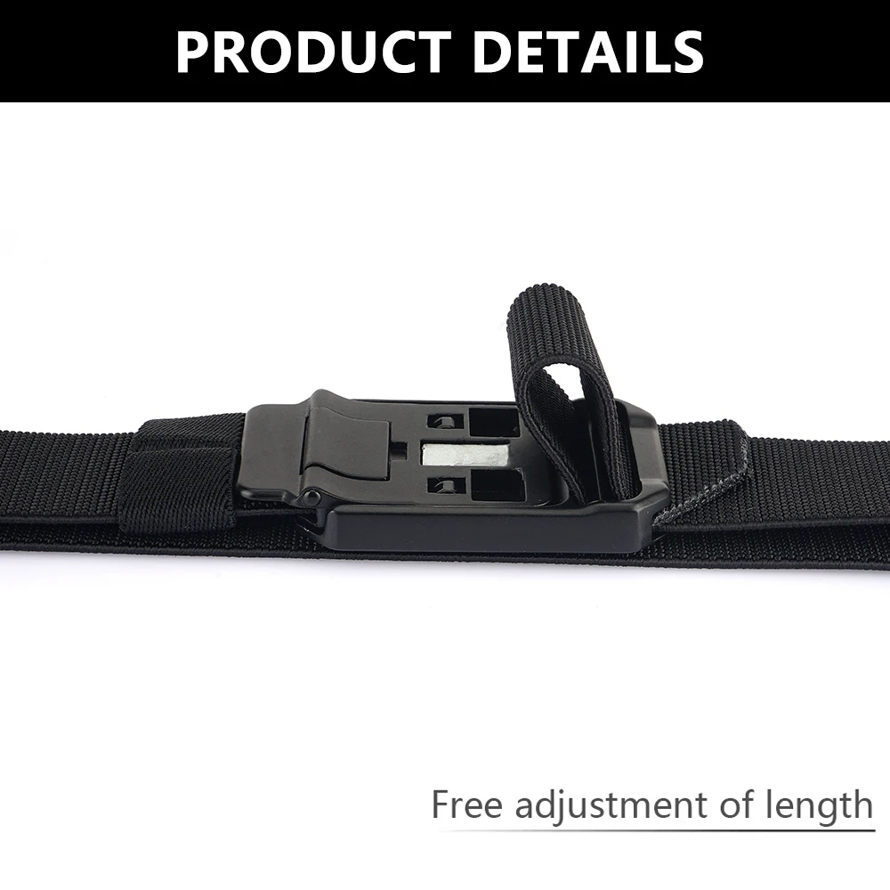 ALPTACTICS Magnetischer elastischer Gürtel für Herren, Legierungsschnalle, Schnellverschluss, Unisex, dünner Gürtel, 35 mm, Gürtel für Herren und Damen, Jeans, Bund, Gürtel – Detail 7
