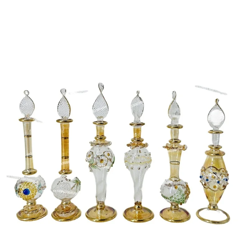 Egyptian Handmade Perfume Bottle, Egyptian Flavor Bottle 10-12 Cm, Tourist Souvenir