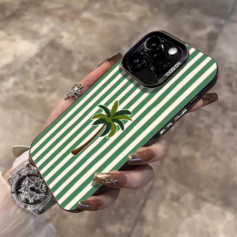 Niedliche grüne karierte lustige Hülle für iPhone 15 Pro Max Hüllen iPhone 17 11 12 13 ProMax 14 15 16 Plus 8 XS XR Stoßfeste TPU IMD Coque – Detail 9