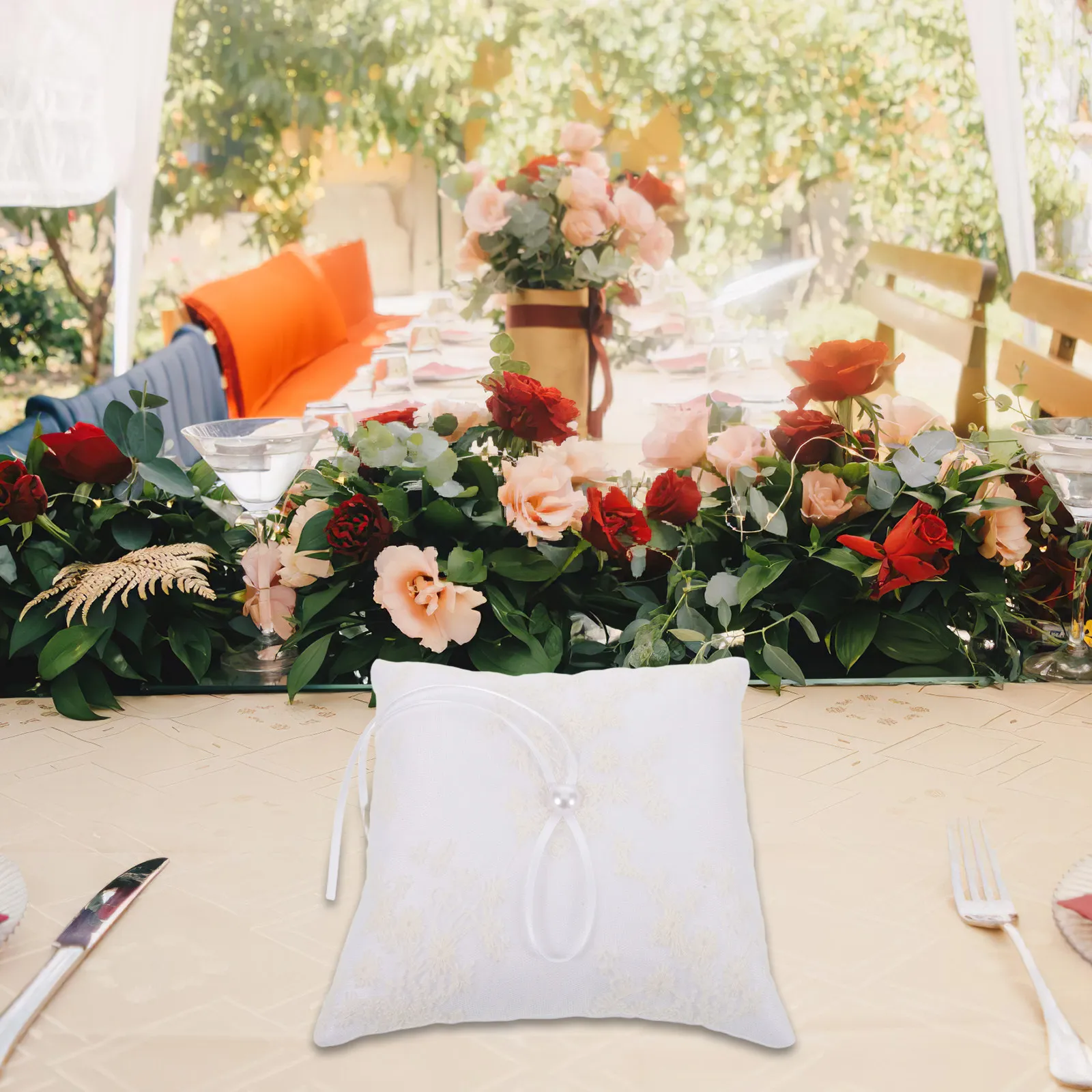 Saten Düğün Yüzük Yastığı Beya - Ring Bearer Pillow incelemesi ve fiyatı