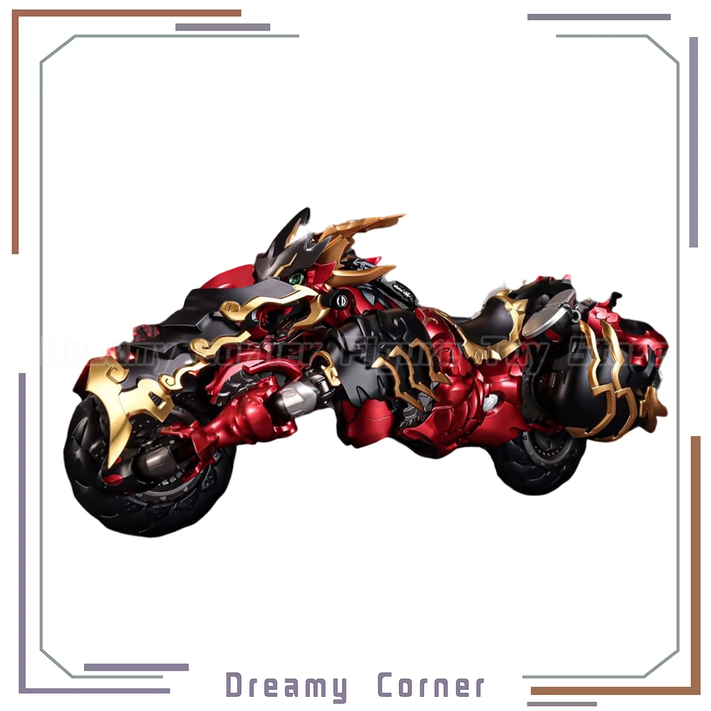 

【In Stock】Original SAYING ZONE A Line of Thousands of Miles Red Rabbit Horse Mount Motorcycle Finished Mecha Model Toys