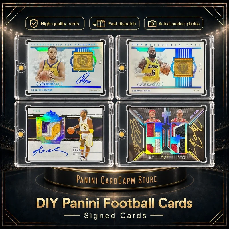 DIY Homemade NBA Player cards Basketball cards Curry James Kobe Jordan Flawless Exquisite UD Black series