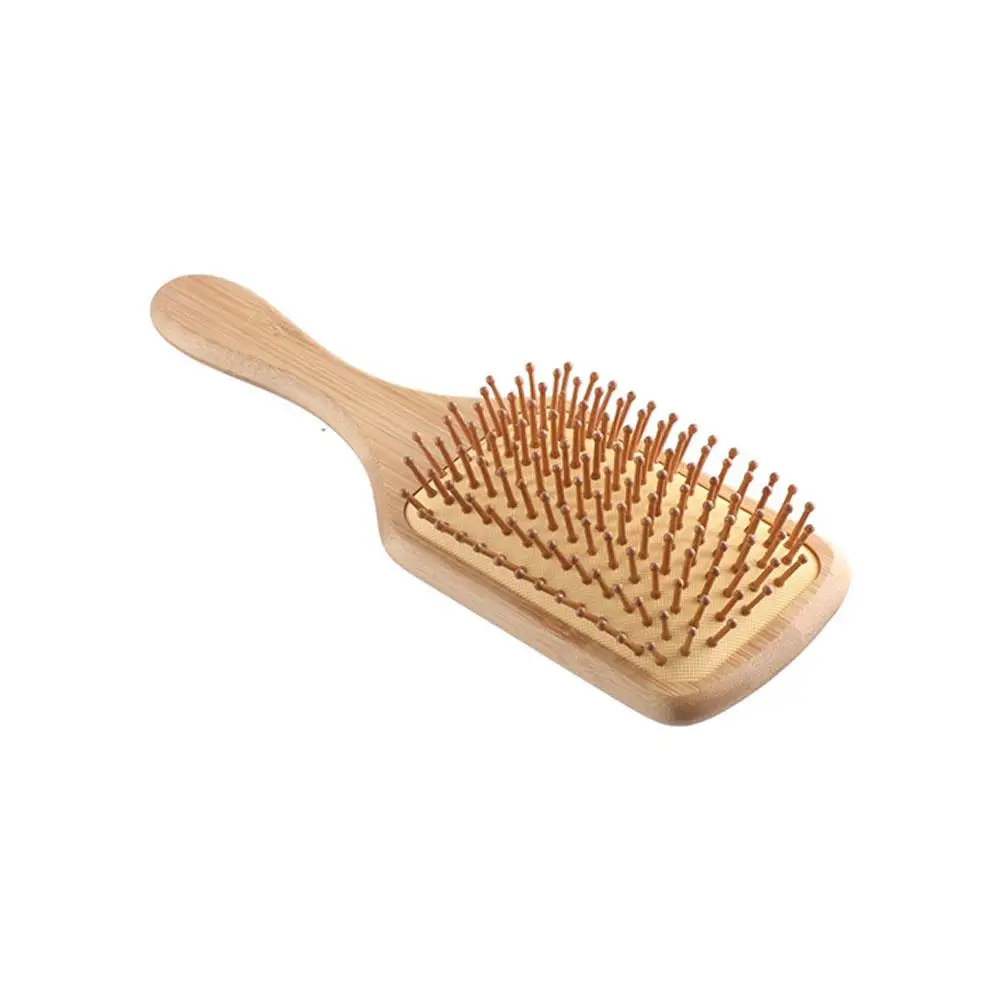 Portable Bamboo Comb Hair Comb Acupoint Meridian Brush Head Air Bag Unclogger Air Cushion Massager Comb Massage Brush