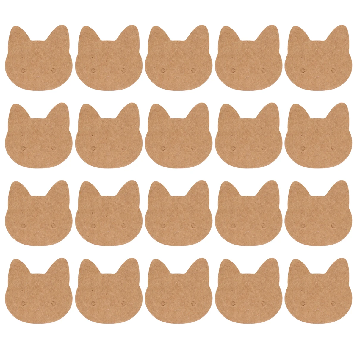 

400pcs Earring Cards Cat Ear Shape Stud Plate Display Tags for Jewelry Holder Storage Showcases Gift Boxes Packaging