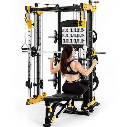 Bodybuilding Trainer Football FIBO Professional Weight Heavy Sport 2025 Smith Machine Squat Variation 140kg Weight