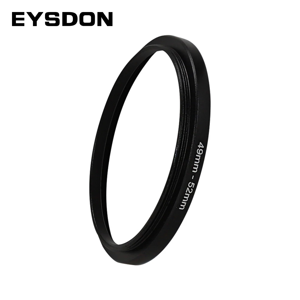 EYSDON 스텝 업 링 어댑터 변환기, 망원경 카메라 렌즈용 금속 컨버터, 마운트 필터, 49mm, 52mm, 55mm, 58mm, 62mm, 67mm, 72mm, 77mm