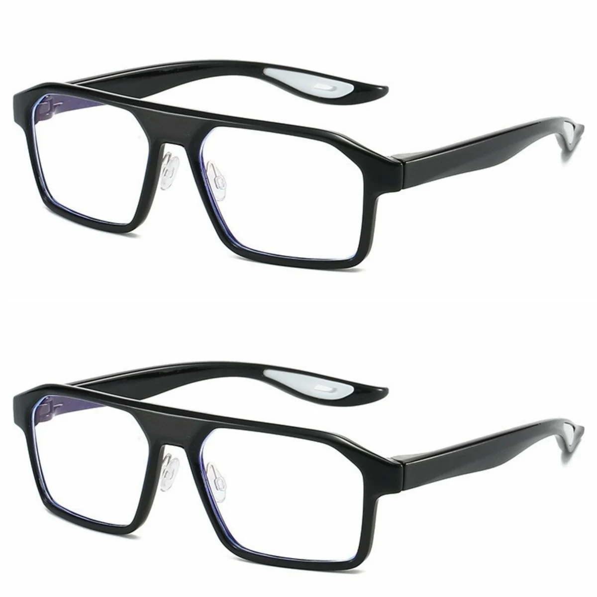 

2PCS Reading Glasses Men Women Sports Anti-blue Light Reading Eyewear PC Frame Presbyopia Eyeglasses +100 to+400 glasses